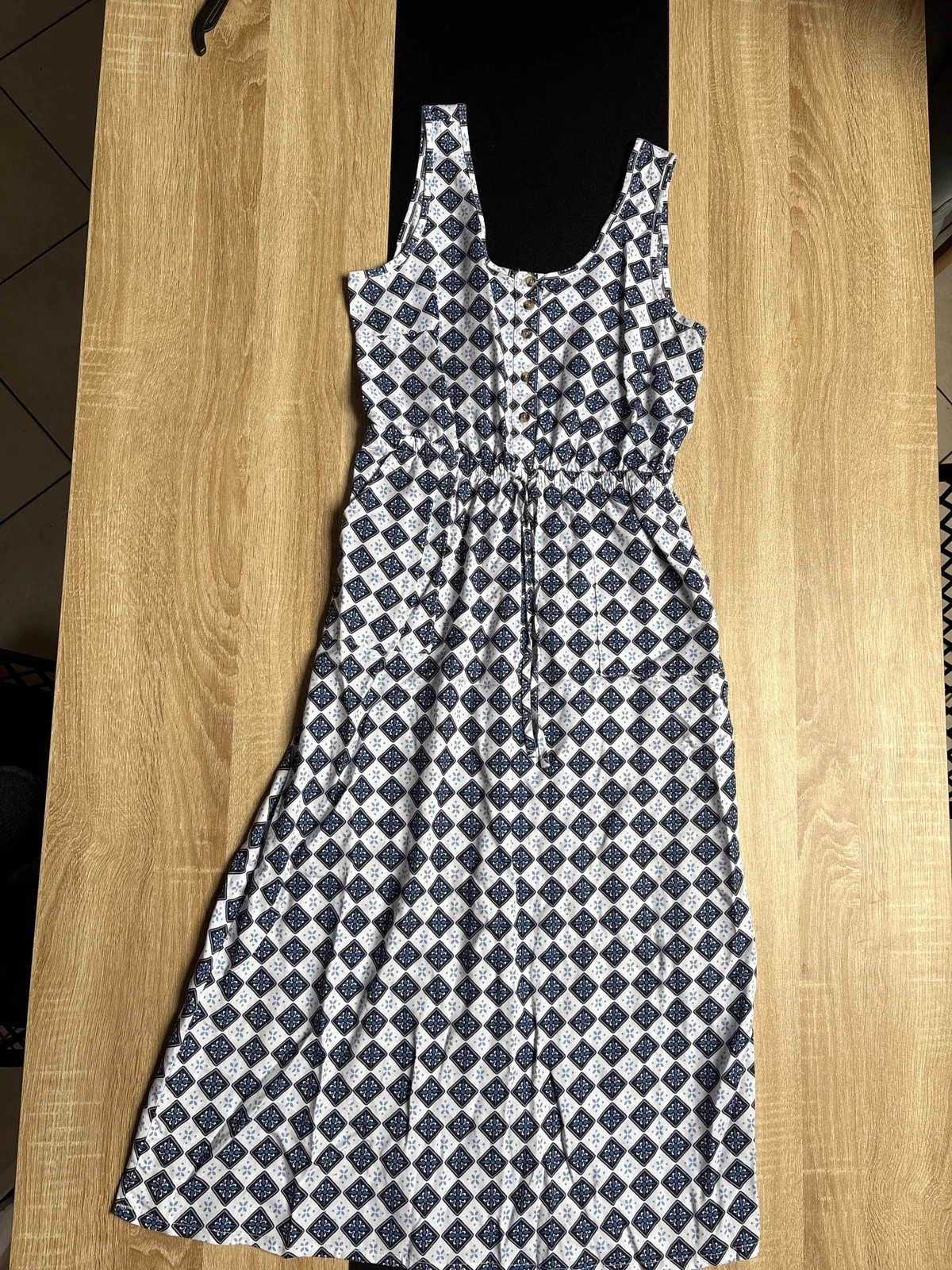 Robe longue à motif taille 38